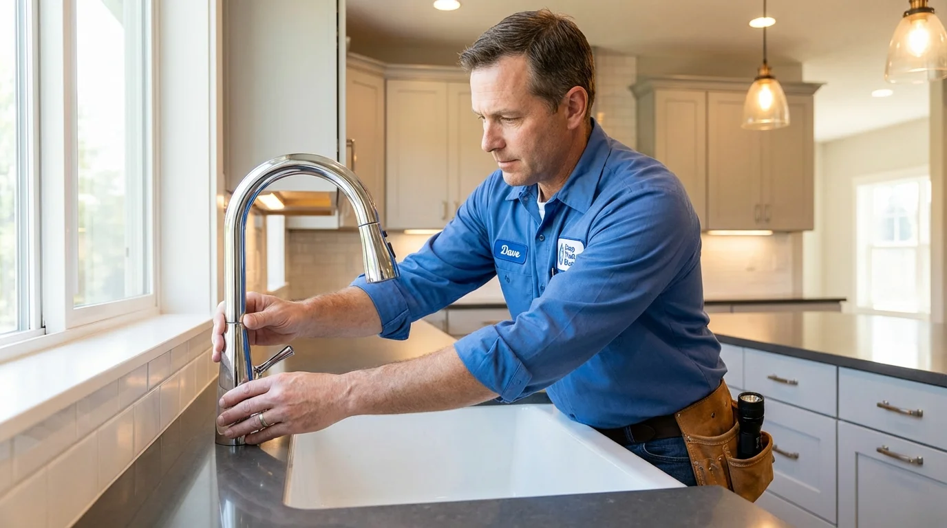 Kitchen faucet installation by Johns Plumbing LLC in Social Circle